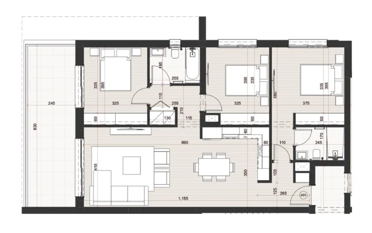3 Bedroom Apartment for Sale in Limassol – Mesa Geitonia