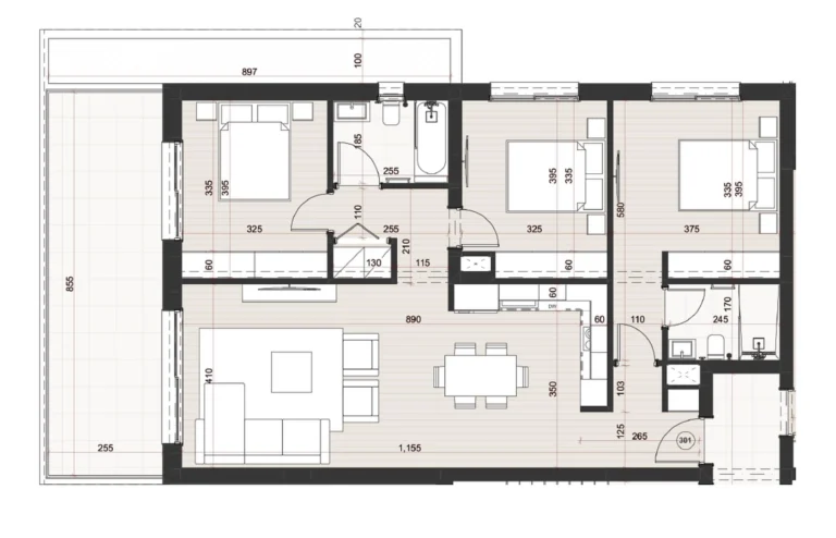 3 Bedroom Apartment for Sale in Limassol – Mesa Geitonia