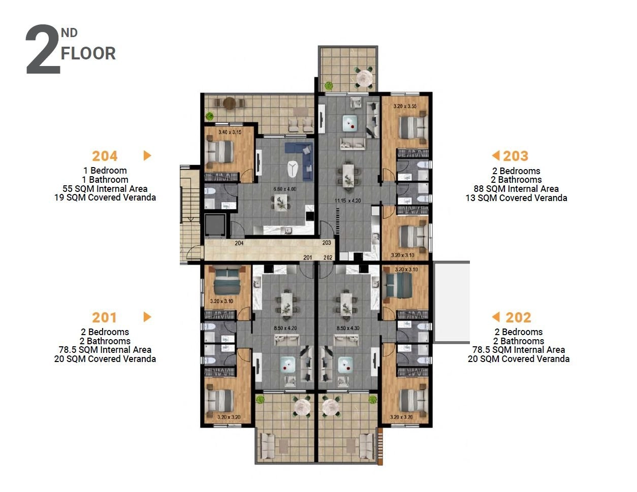 2 Bedroom Apartment for Sale in Parekklisia, Limassol District