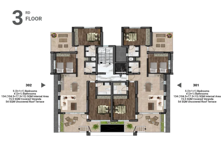5 Bedroom Apartment for Sale in Aradippou, Larnaca District