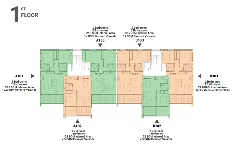 2 Bedroom Apartment for Sale in Livadia Larnakas, Larnaca District