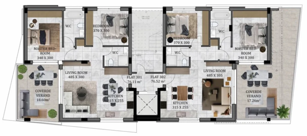 2 Bedroom Apartment for Sale in Limassol – Agios Athanasios