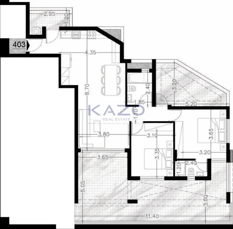 2 Bedroom Apartment for Sale in Limassol – Agios Athanasios