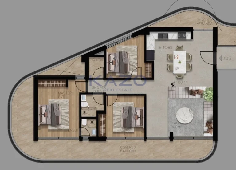 3 Bedroom Apartment for Sale in Paphos – Agios Theodoros