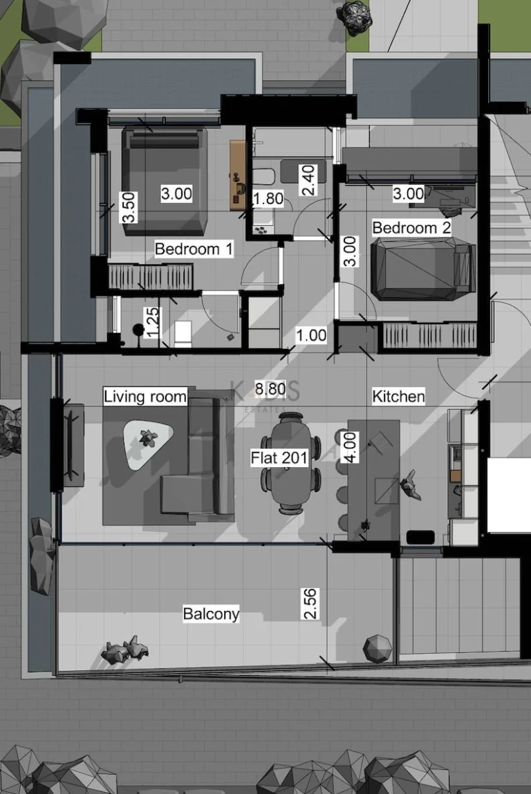 2 Bedroom Apartment for Sale in Limassol – Agia Fyla