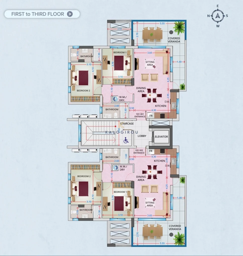 2 Bedroom Apartment for Sale in Larnaca – Kamares