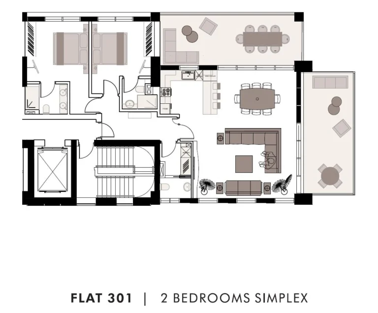 2 Bedroom Apartment for Sale in Limassol – Agios Nektarios