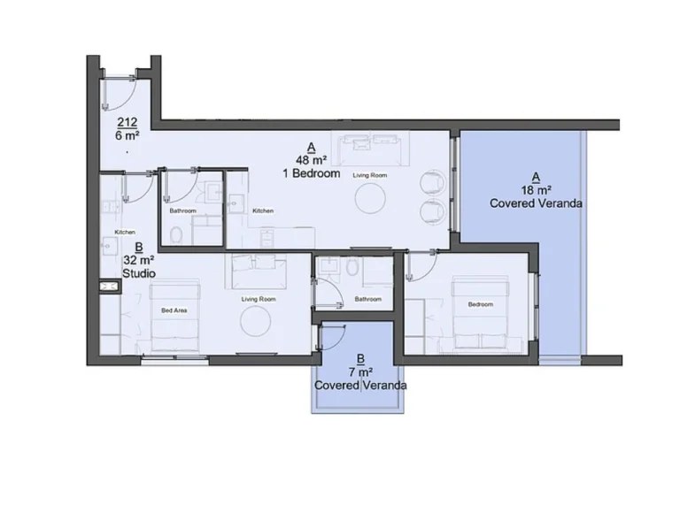 2 Bedroom Apartment for Sale in Limassol – Katholiki