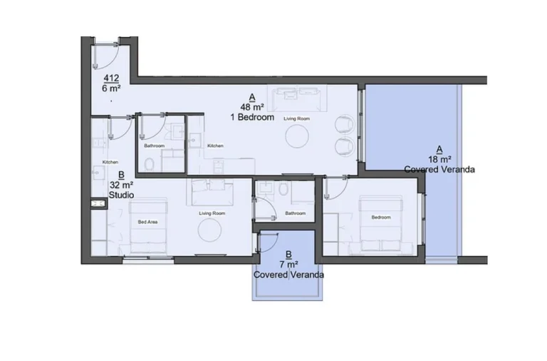 2 Bedroom Apartment for Sale in Limassol – Katholiki