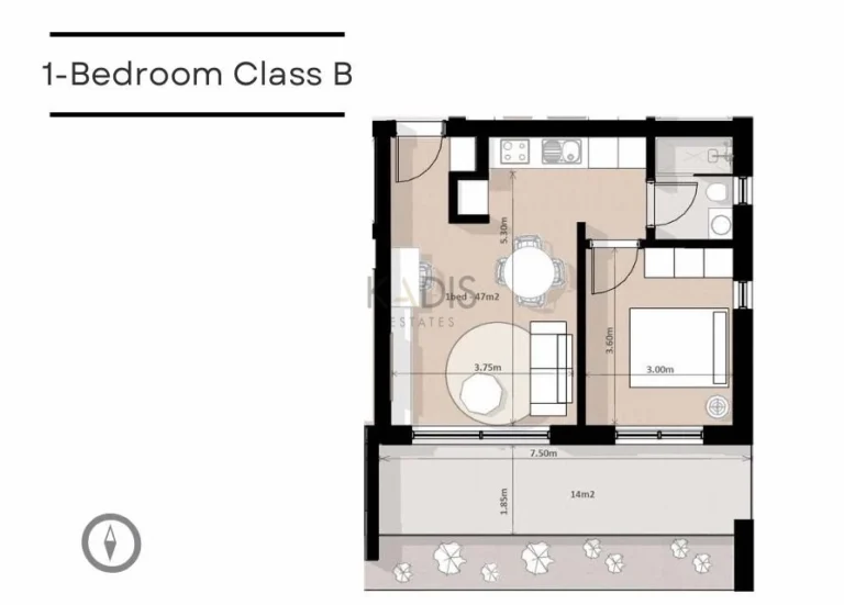 40m² Apartment for Sale in Engomi, Nicosia District