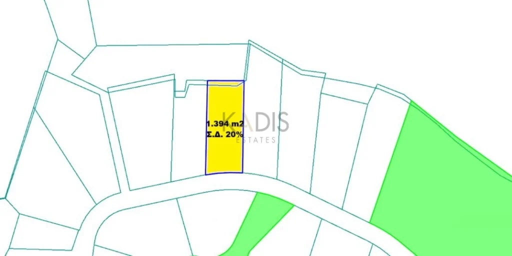 1,394m² Plot for Sale in Kornos, Larnaca District