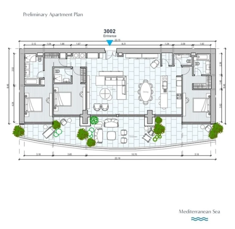 3 Bedroom Apartment for Sale in Nicosia – Agios Ioannis, Limassol District