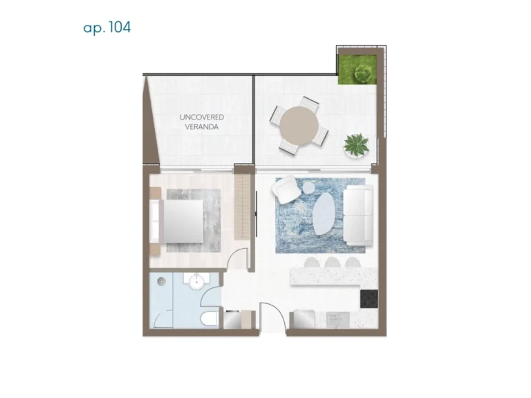 1 Bedroom Apartment for Sale in Germasogeia, Limassol District