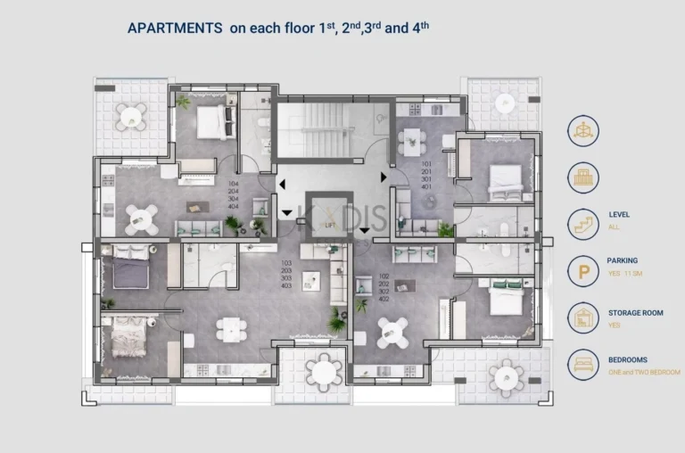 1 Bedroom Apartment for Sale in Trachoni Lemesou, Limassol District