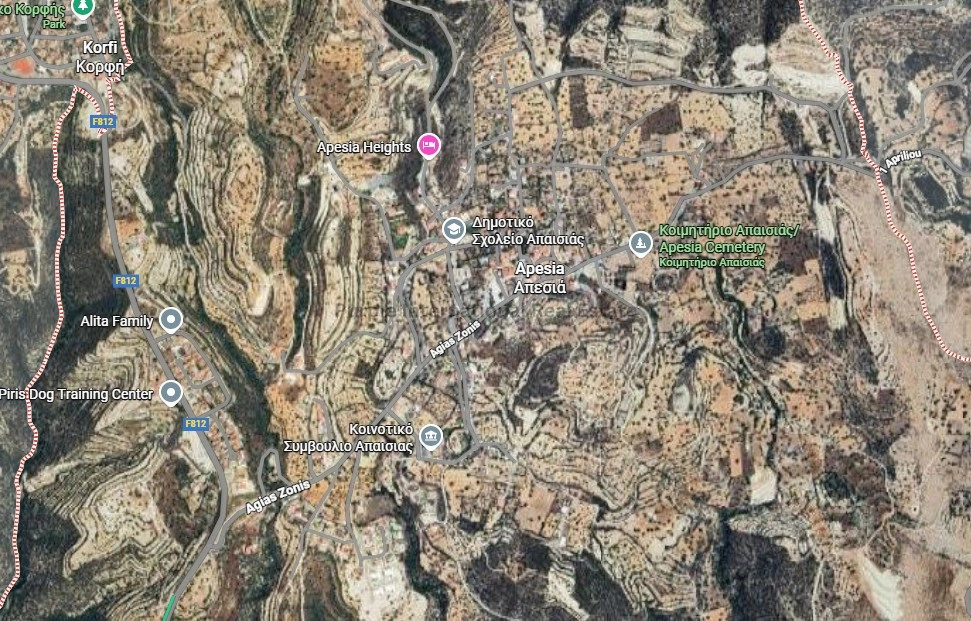36,996m² Plot for Sale in Apesia, Limassol District