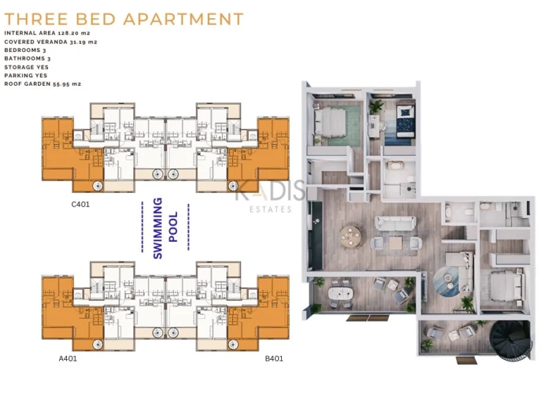 1 Bedroom Apartment for Sale in Limassol – Zakaki