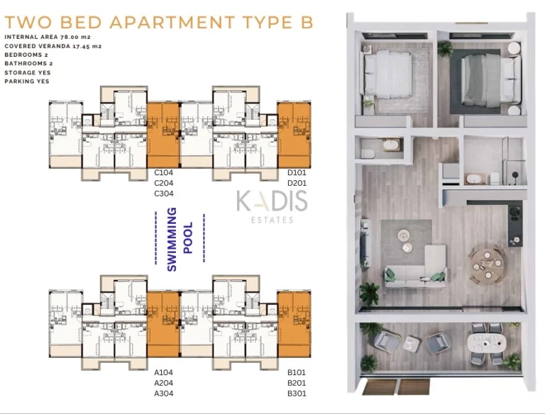 1 Bedroom Apartment for Sale in Limassol – Zakaki