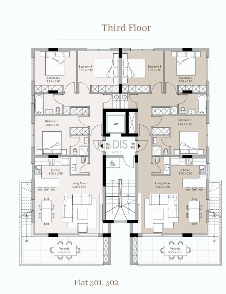 3 Bedroom Apartment for Sale in Limassol – Agios Nektarios