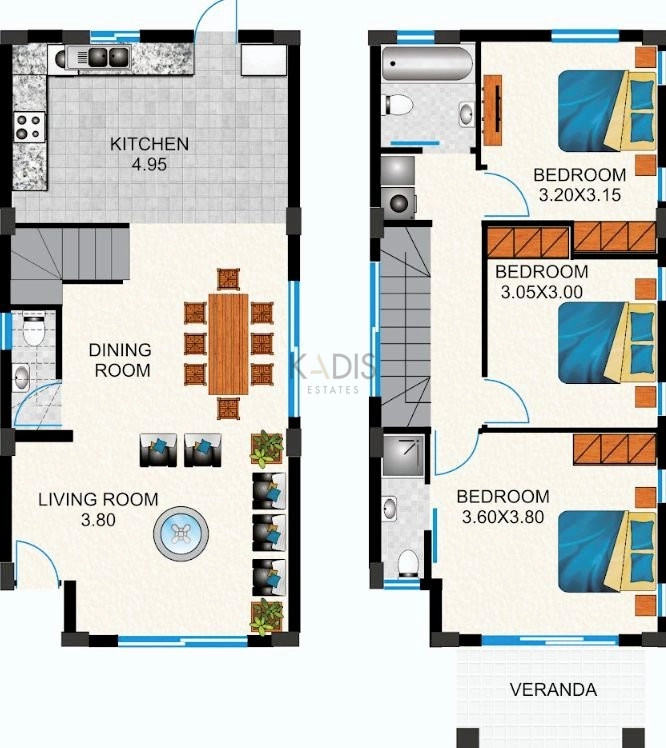 3 Bedroom House for Sale in Kato Paphos