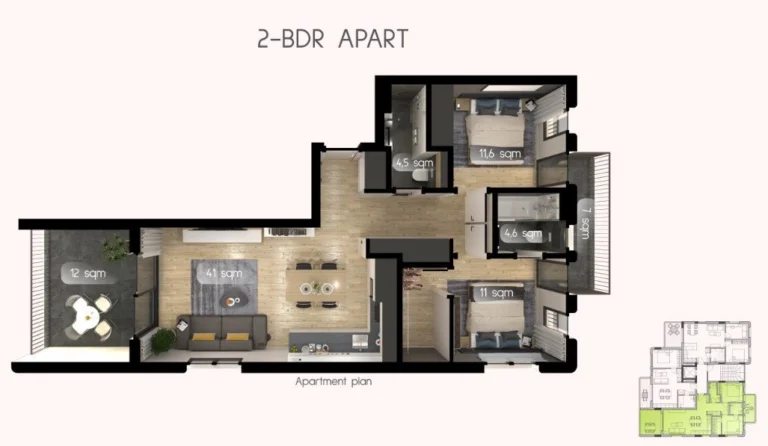 2 Bedroom Apartment for Sale in Limassol – Katholiki