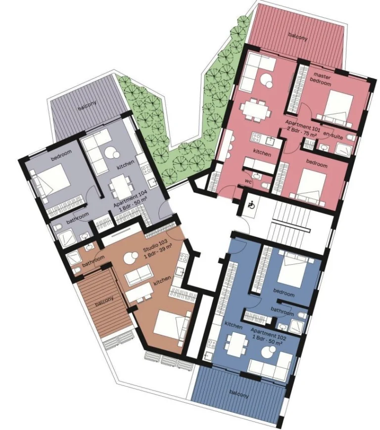 1 Bedroom Apartment for Sale in Limassol – Zakaki