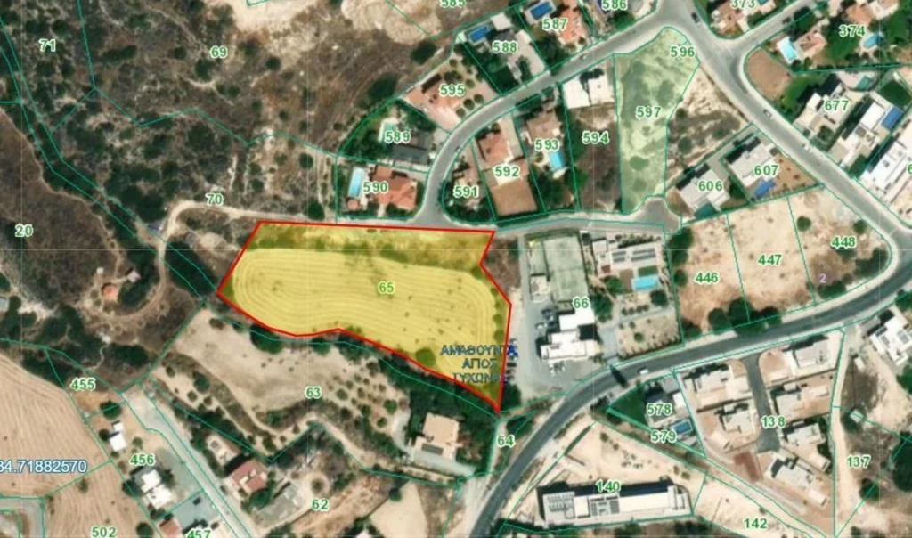 6,292m² Plot for Sale in Agios Tychonas, Limassol District