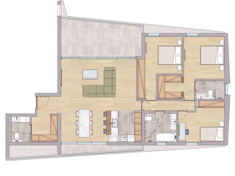 3 Bedroom Apartment for Sale in Limassol – Katholiki