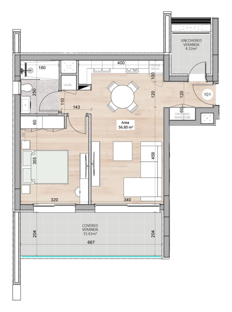 1 Bedroom Apartment for Sale in Limassol – Kapsalos