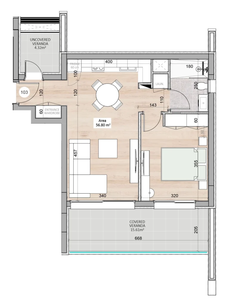 1 Bedroom Apartment for Sale in Limassol – Kapsalos