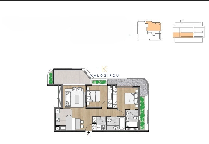 2 Bedroom Apartment for Sale in Livadia Larnakas, Larnaca District
