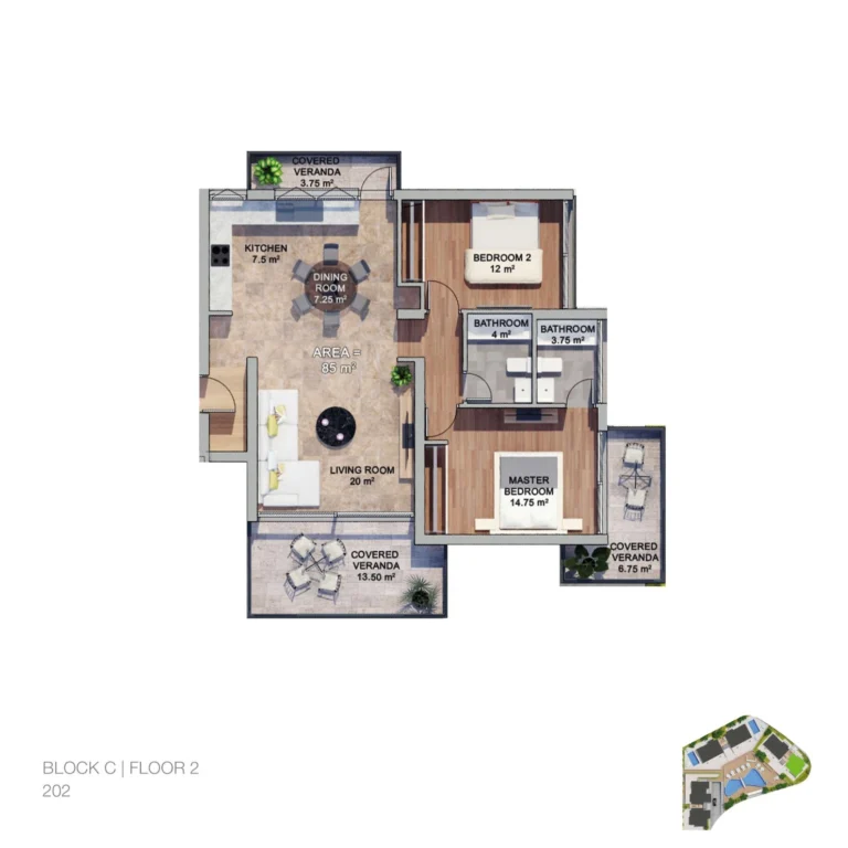 2 Bedroom Apartment for Sale in Limassol District