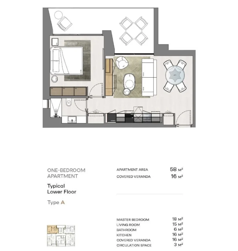 1 Bedroom Apartment for Sale in Potamos Germasogeias, Limassol District