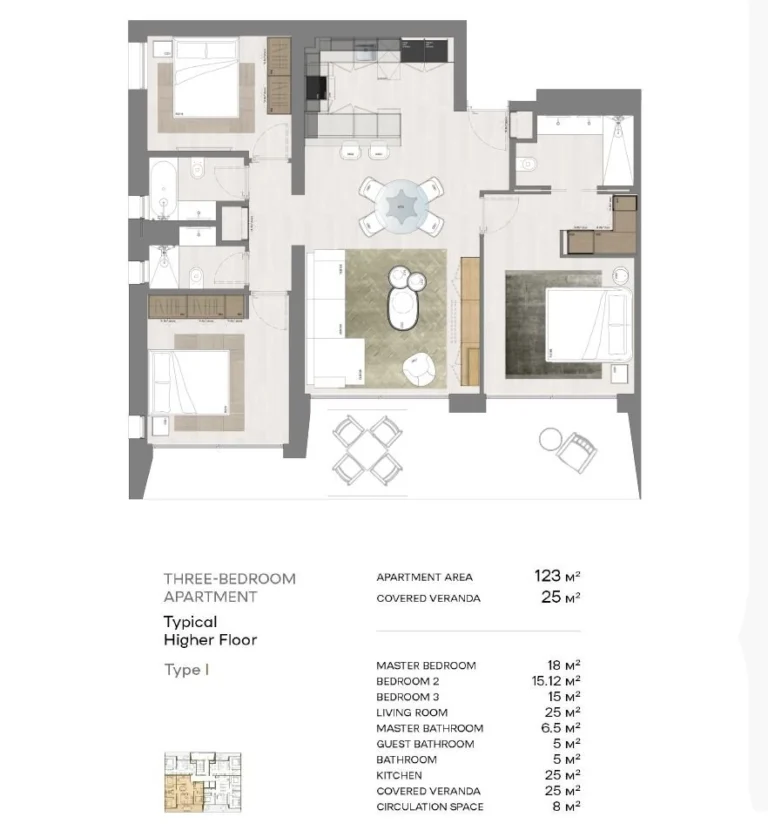 3 Bedroom Apartment for Sale in Potamos Germasogeias, Limassol District