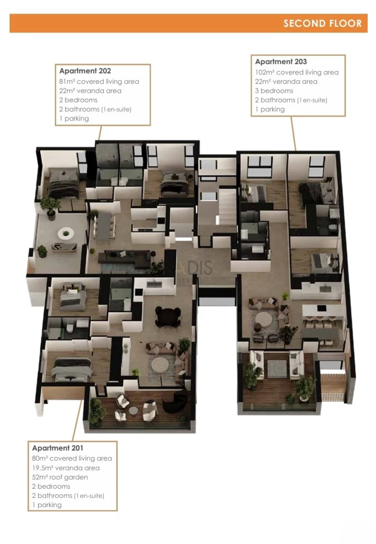 2 Bedroom Apartment for Sale in Aradippou, Larnaca District