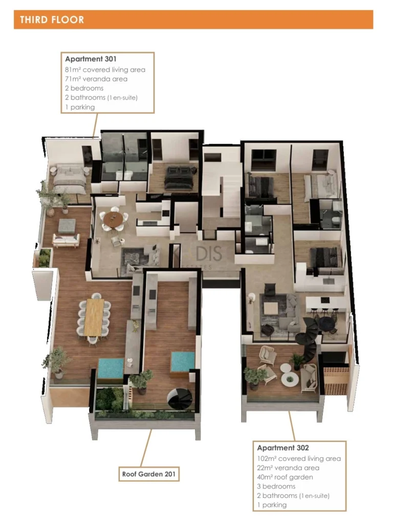 2 Bedroom Apartment for Sale in Aradippou, Larnaca District