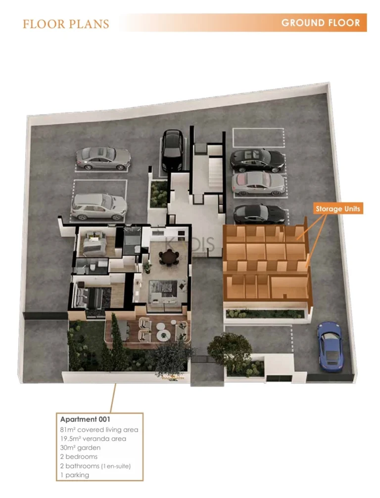 3 Bedroom Apartment for Sale in Aradippou, Larnaca District