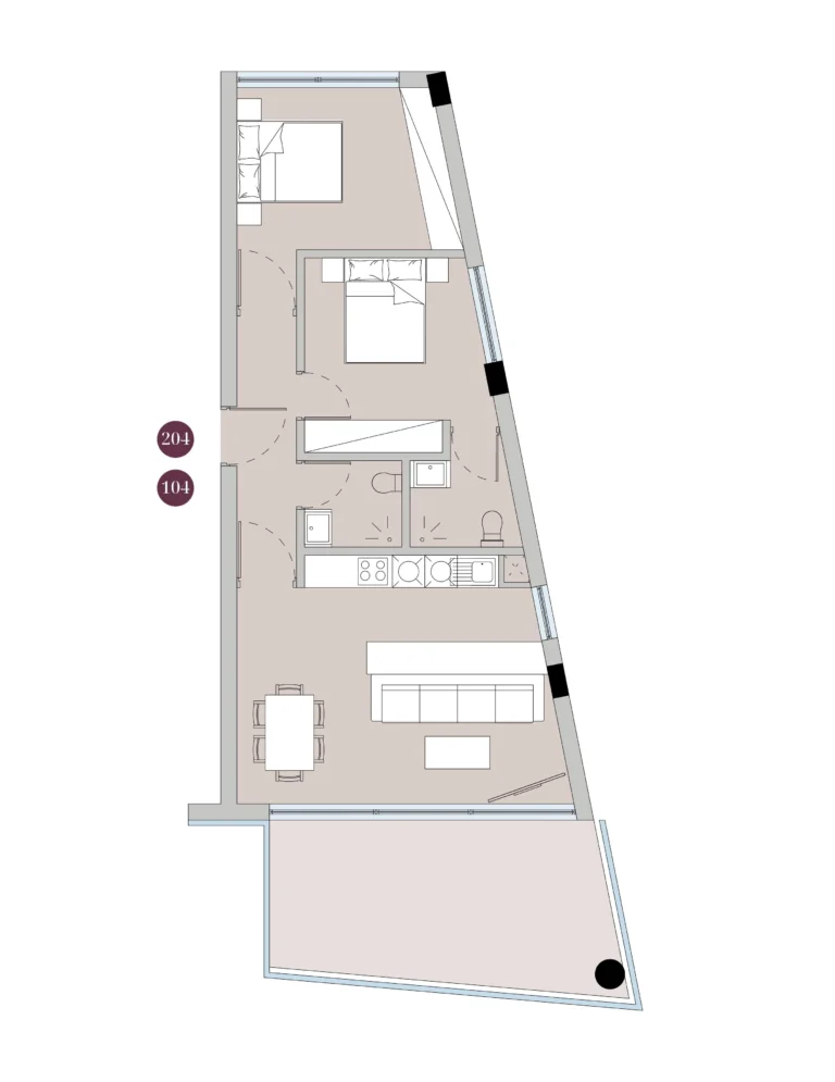 2 Bedroom Apartment for Sale in Germasogeia, Limassol District