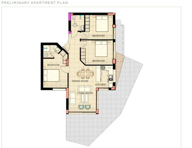 3 Bedroom Apartment for Sale in Chlorakas, Paphos District