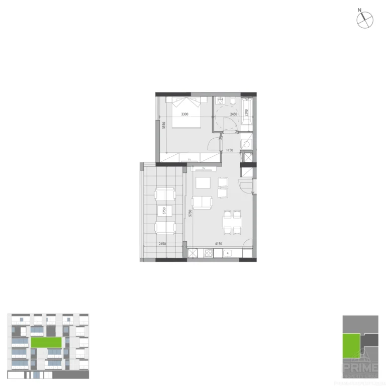 1 Bedroom Apartment for Rent in Germasogeia, Limassol District