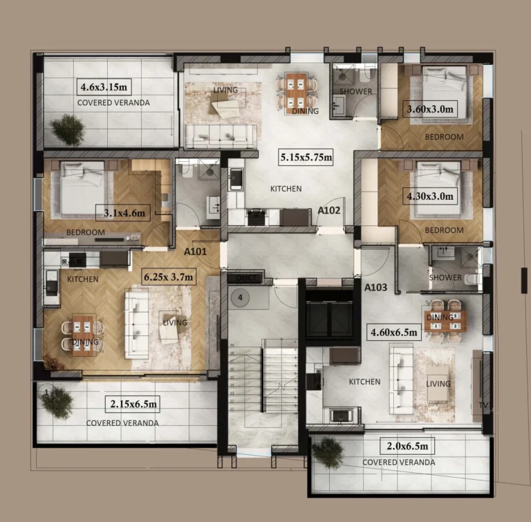 1 Bedroom Apartment for Sale in Aradippou, Larnaca District