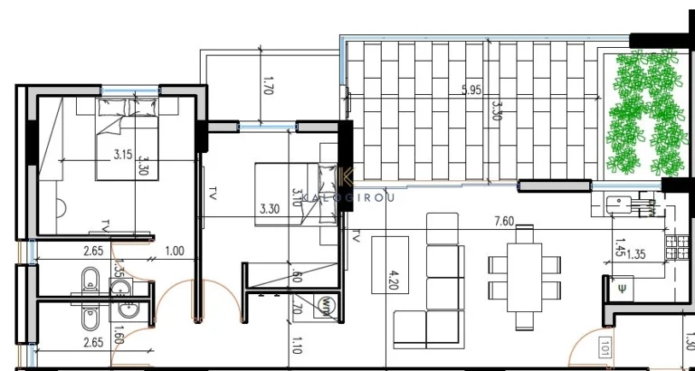 2 Bedroom Apartment for Sale in Aradippou, Larnaca District