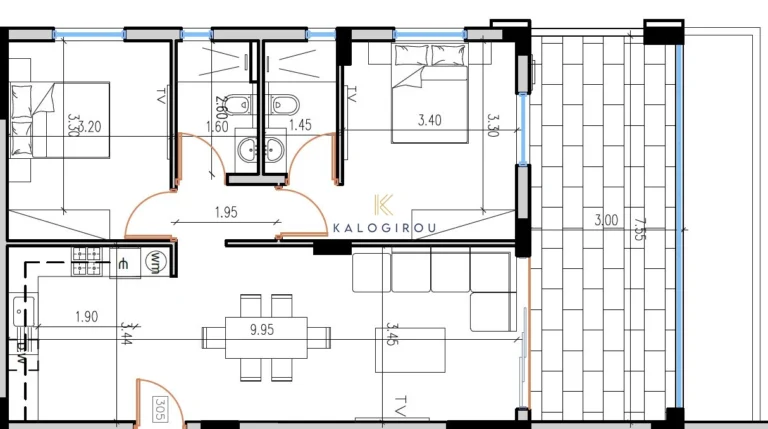 2 Bedroom Apartment for Sale in Aradippou, Larnaca District