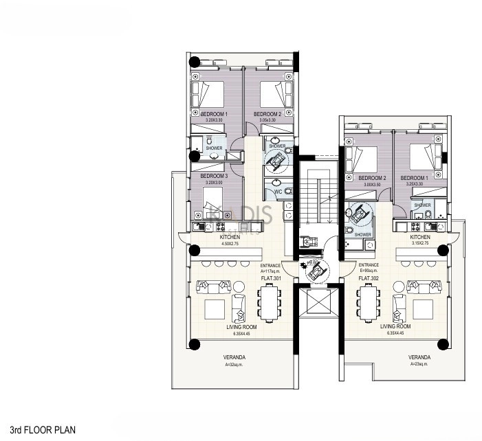 2 Bedroom Apartment for Sale in Nicosia – Agios Andreas