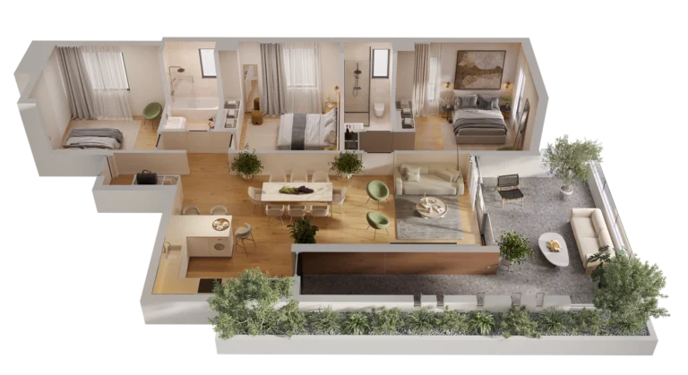 3 Bedroom Apartment for Sale in Limassol – Neapolis