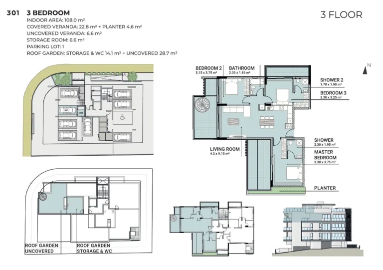 3 Bedroom Apartment for Sale in Potamos Germasogeias, Limassol District